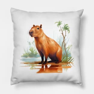 I Love Capybaras Pillow