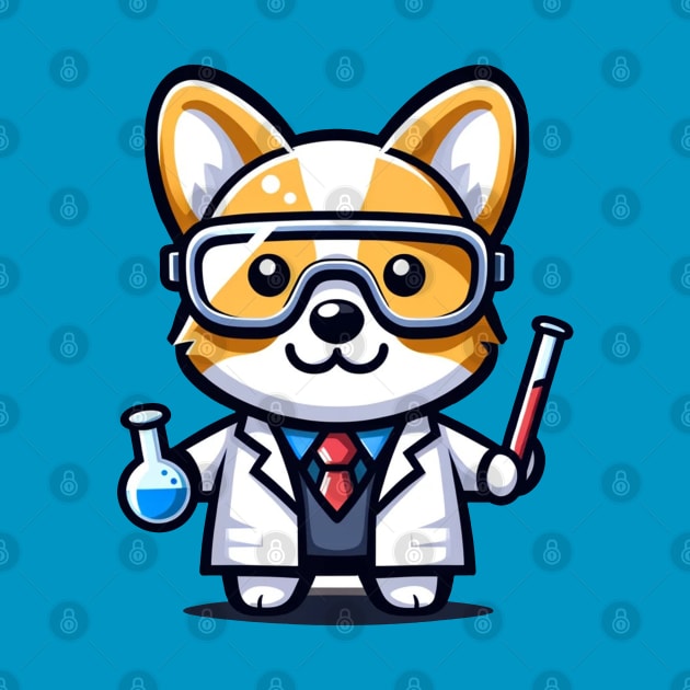 corgi scientist by Ferdi Everywhere