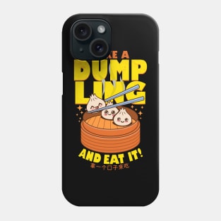 Funny Cute Kawaii Dimsum Chinese Dumpling Cartoon Gift For Foodies Phone Case