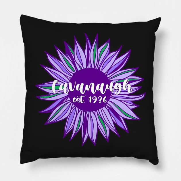 Cavanaugh Hall Notre Dame Pillow by vickykuprewicz