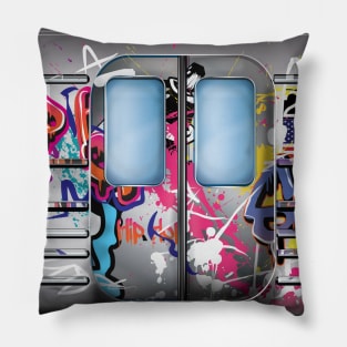 New York Subway Train Pillow