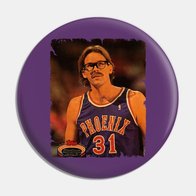 Kurt Rambis - Vintage Design Of Basketball Pin by JULIAN AKBAR PROJECT