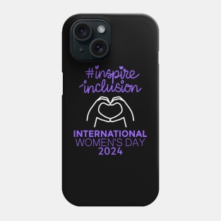 Count Her Inspire Inclusion Women's International Day 2024 Phone Case