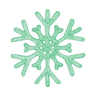 Snowflake (teal) T-Shirt