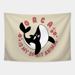 the orca is my spirit animal cute Tapestry