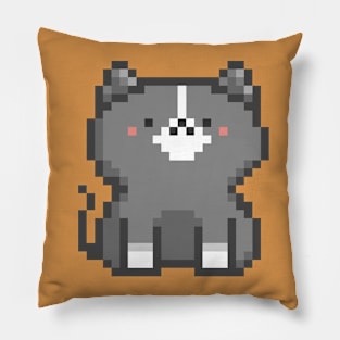 Pixel Quiet Cat 22 Pillow