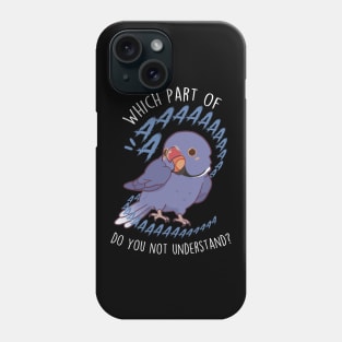 Violet Indian Ringneck Parrot Aaaa Phone Case