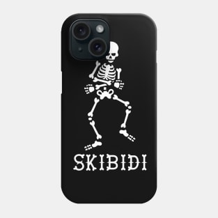 #SkibidiChallenge Skibidi meme dancing skeleton Phone Case