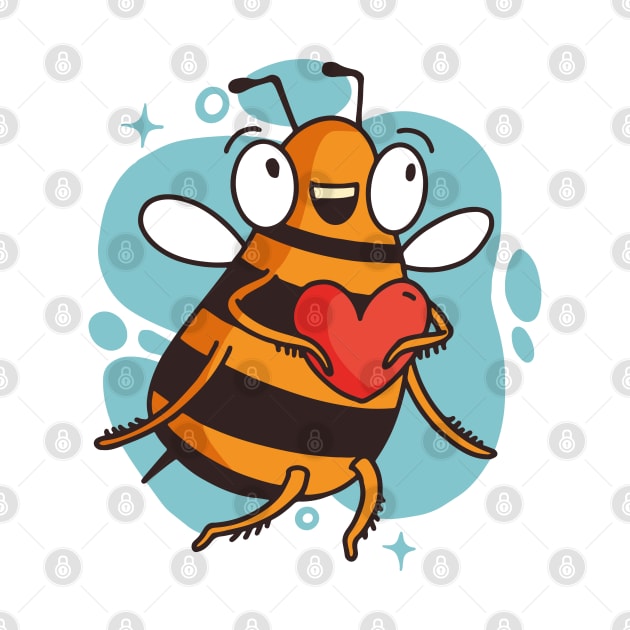 Cute Wholesome Bee by monkeywizzzard