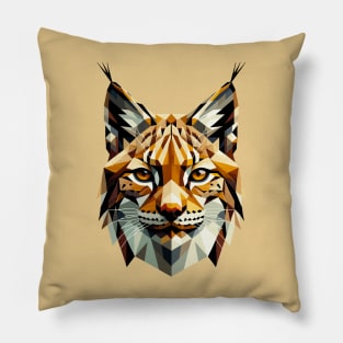 Abstract Geometric Lynx - Color Design Pillow