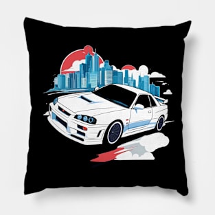 Nissan Skyline R34 GTR Gift Idea Pillow