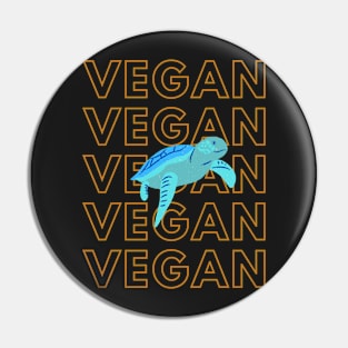 Vegan cute Turtle Pin