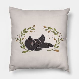 Cute Black Cat Pillow