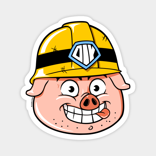 DIY Pig Magnet by wloem