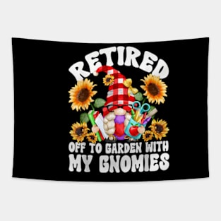 Retirement Teacher Gnome For Women Retired Teacher Tapestry