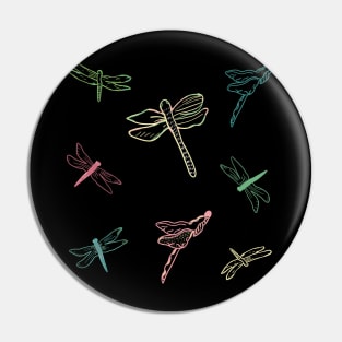 Butterfly and dragonfly Pin