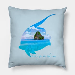 Let’s go to the sea Pillow