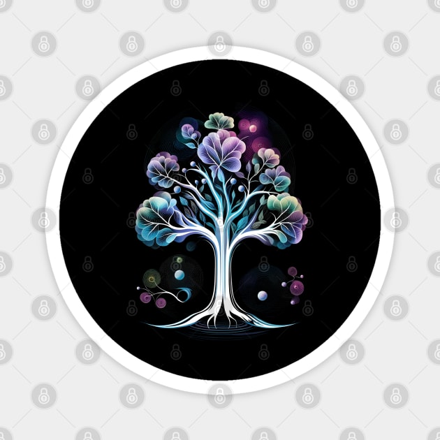 Neon Tranquility Nature Top Magnet by Whisky1111