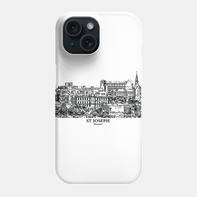 St Joseph - Missouri Phone Case by Lakeric