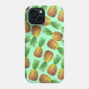 Pineapples watercolor 2 Phone Case