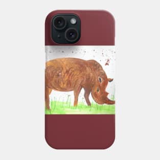 Happy Rhinoceros Phone Case