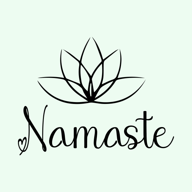 Namaste Yoga Lortus Mom Gift by Elitawesome