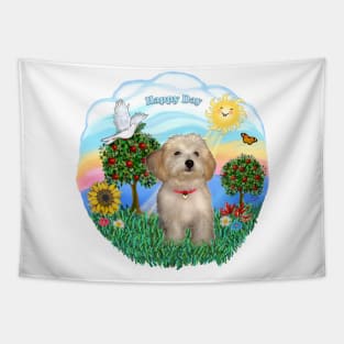 "Happy Day"  Havanese Puppy Tapestry