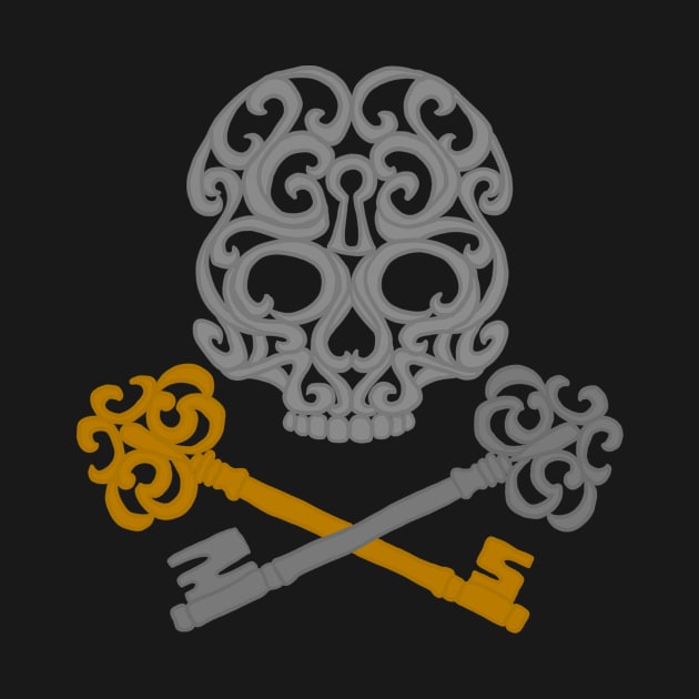 Skull and Cross Keys by Serene Twilight