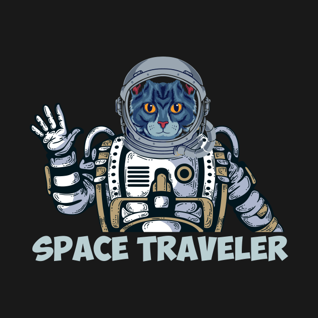 Cat space traveler by D3monic