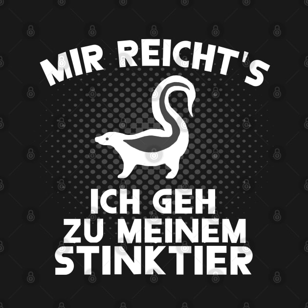 Stinktier Spruch Müll essen Mülltonne Abfall by FindYourFavouriteDesign