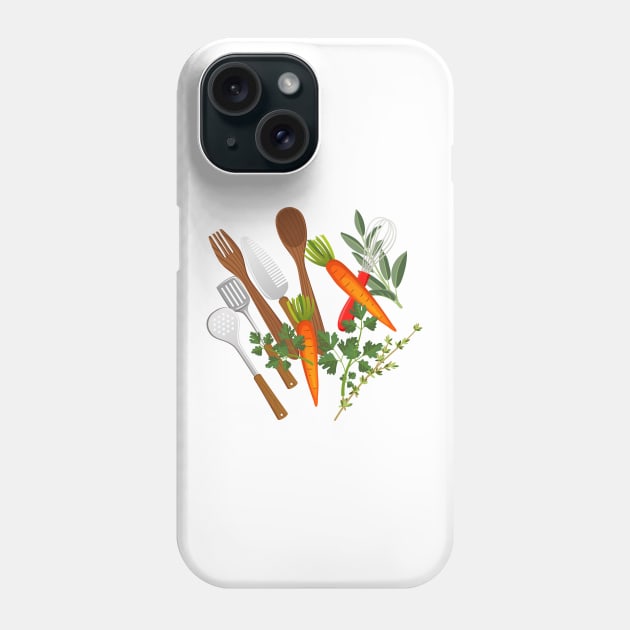 Kitchen Splash Phone Case by SWON Design