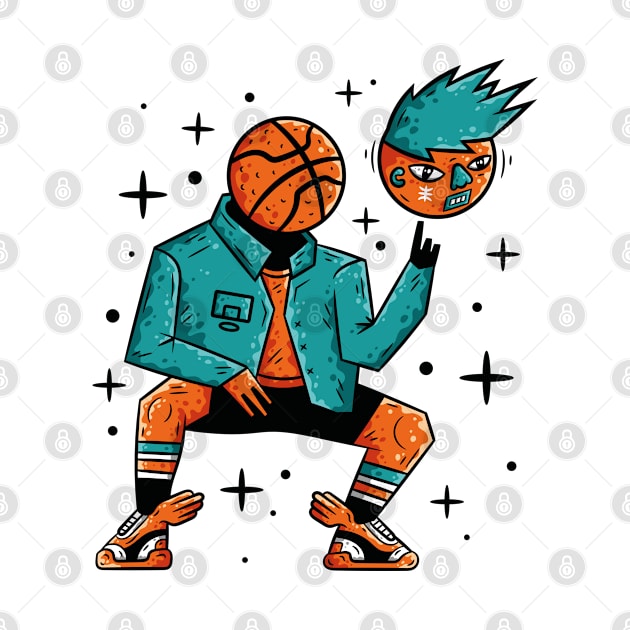 Cartoon Basketball Game by Makushkin28