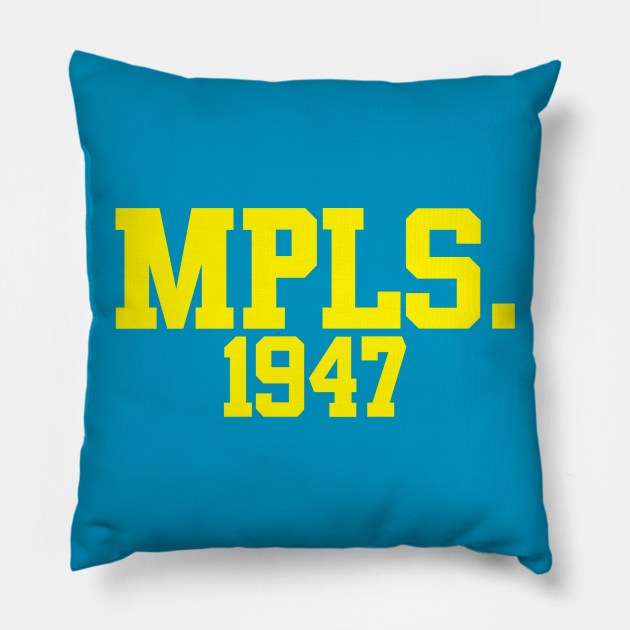 Minneapolis "MPLS." Pillow by GloopTrekker