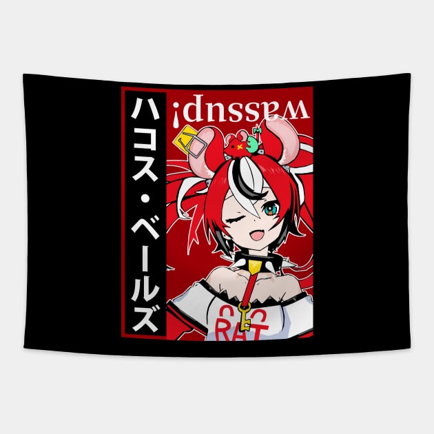 Hakos Baelz Wassup! Tapestry by UDTee92