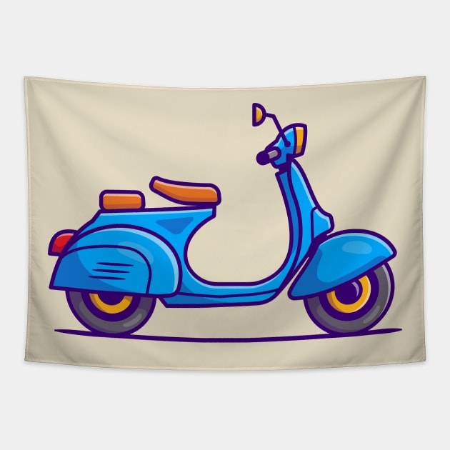 Scooter Cartoon Tapestry by Catalyst Labs