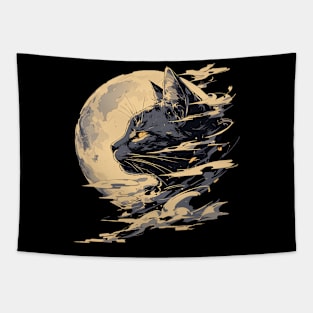 black cat Tapestry