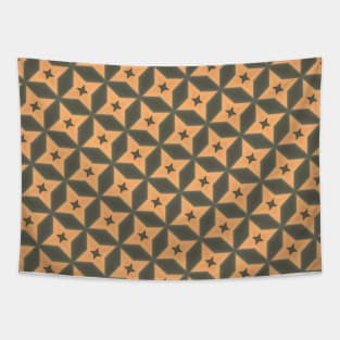 Greenish and brown pattern design Tapestry