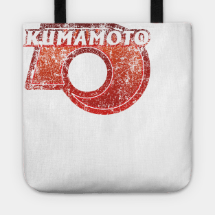 Kumamoto Prefecture Japanese Symbol Distressed Tote