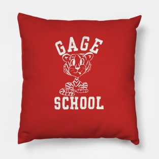 Gage Elementary School c. 1971 Pillow