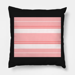 Strips - pink and white. Pillow