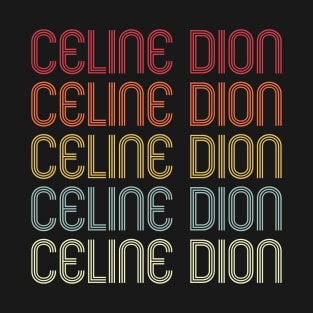 Retro Celine Wordmark Repeat - Vintage Style T-Shirt