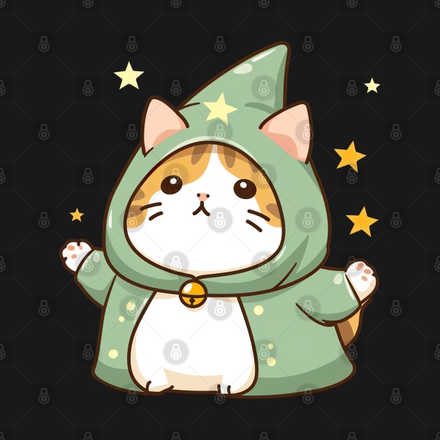 Cat Magician Kawaii Kitten Feline Magic by Kawaii Cuties