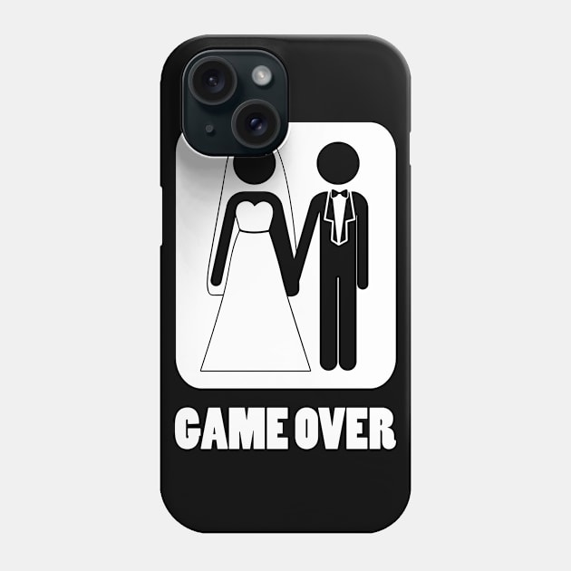 Video gamer shirt Game Over Wedding Groom Bachelor Phone Case by mlleradrian