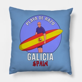 Razo Beach Galicia Spain Pillow