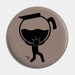 Say It With Stick Figure - Preparing Coffee Pin