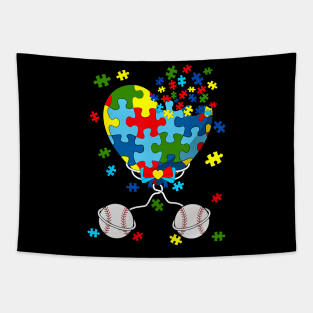 Puzzle Pieces Heart Niche Lover Sport Autism Awareness Tapestry