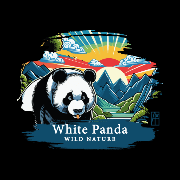 White Panda - WILD NATURE - WHITE PANDA -11 by ArtProjectShop