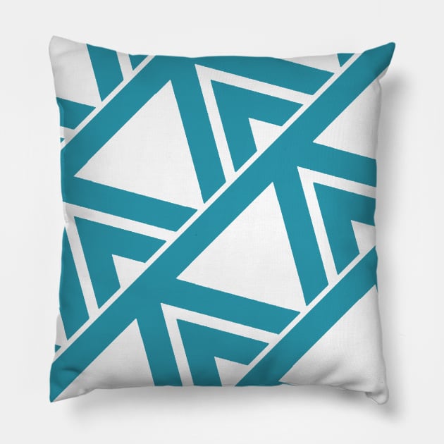 Geometric Futures #7 - Pattern Modular Synth Glitch Art Pillow by DankFutura