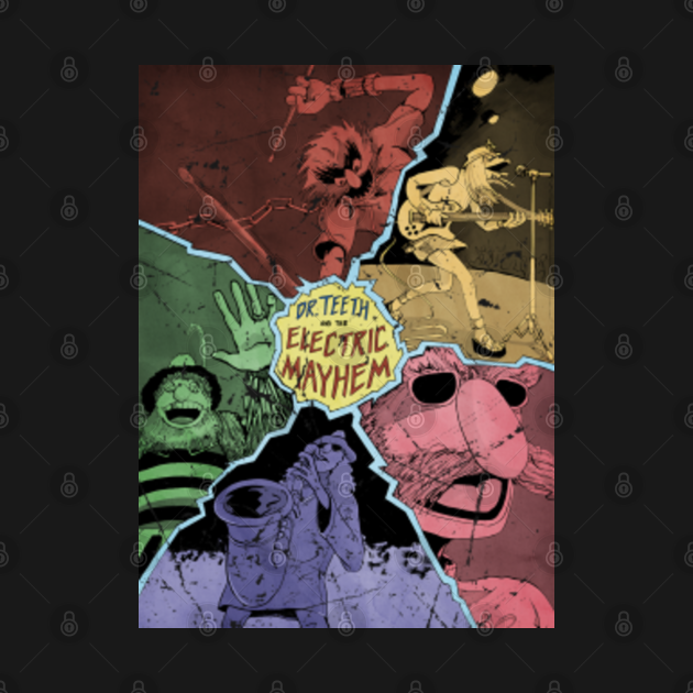 Electric mayhem poster retro Electric Mayhem TShirt TeePublic