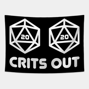 Crits Out D20 Nat20 Tapestry